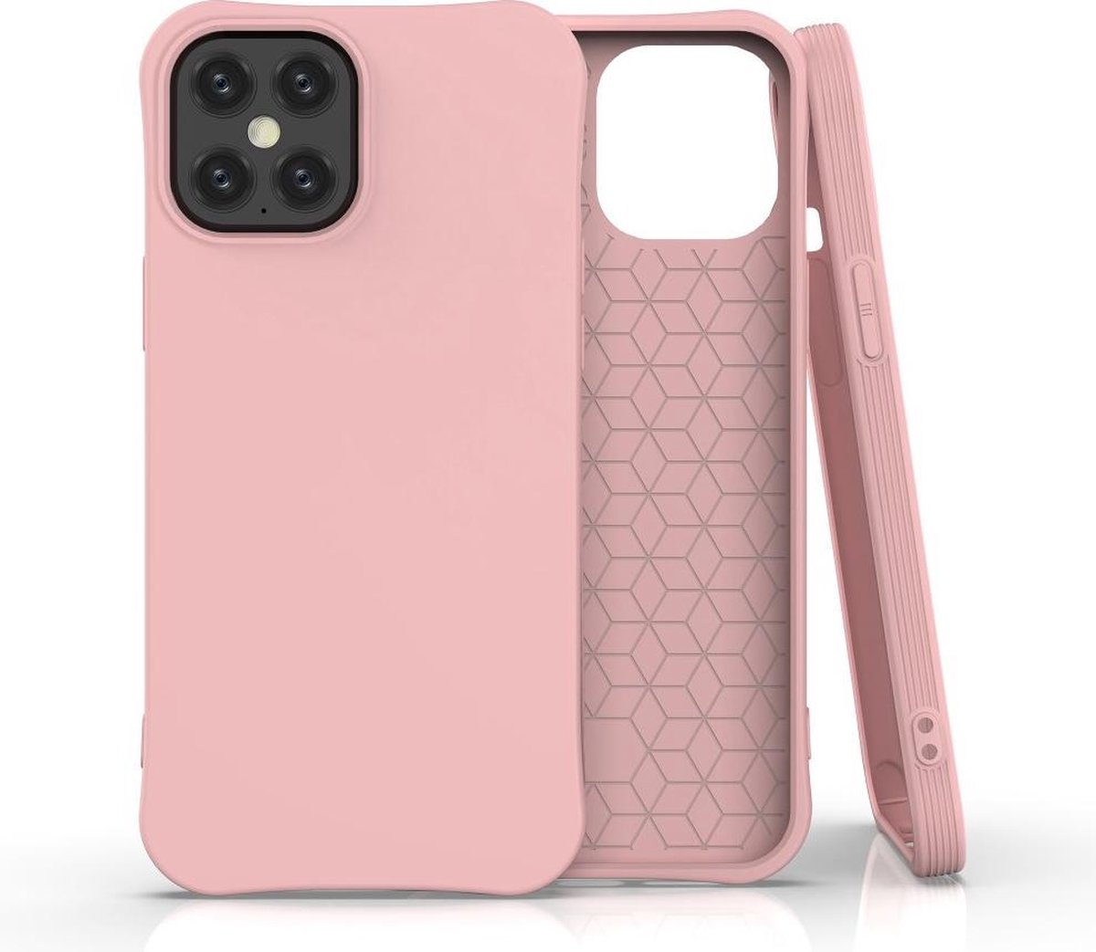 Casecentive Soft Eco TPU Case - Duurzaam hoesje - iPhone 12 Pro Max roze