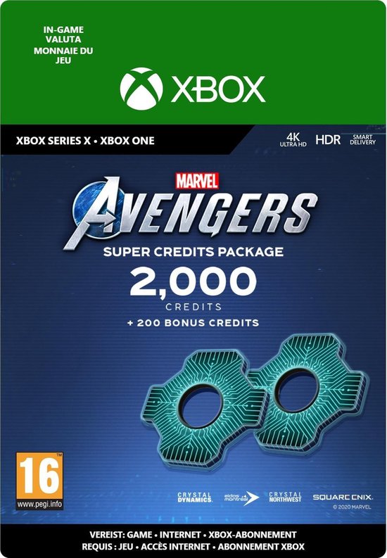 Marvel’s Avengers: Super Credits Package – In-game tegoed – Xbox Series X/S/Xbox One download