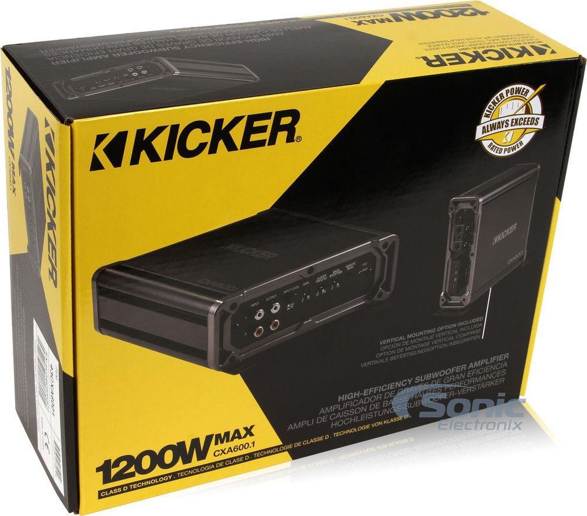 kicker cxa600.1 monoblok 1200watt