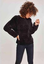 Urban Classics - Oversize Chenille Sweater/trui - M - Zwart