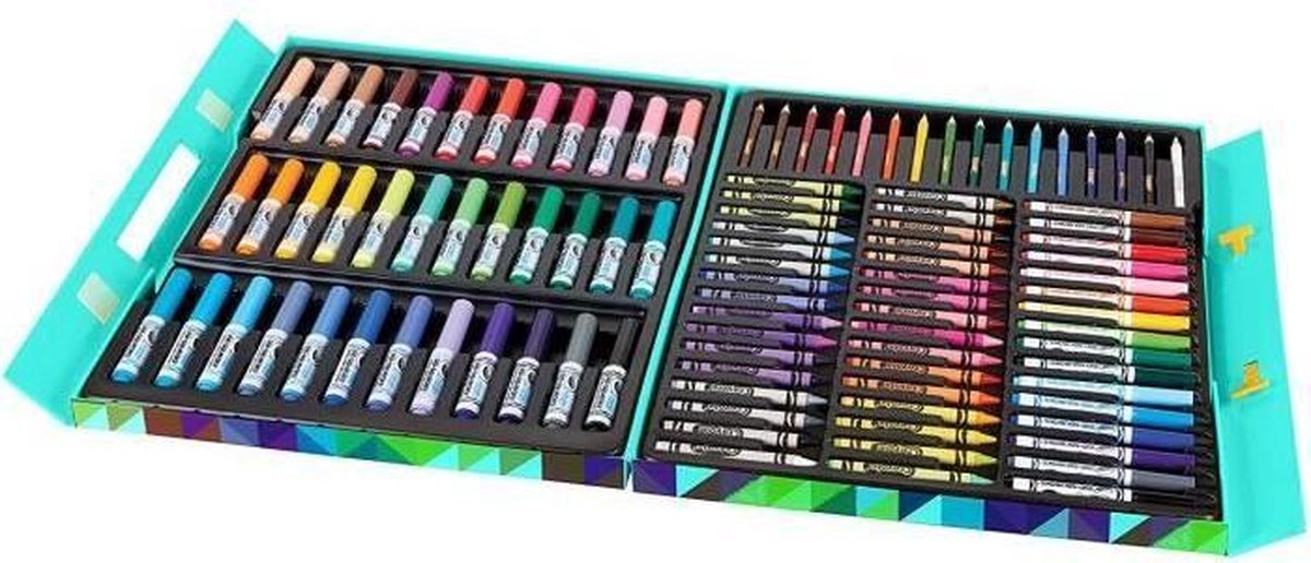 Crayola - Kunstenaarskoffer - 100 kleurplaten - Activiteiten voor kinderen  | bol.com