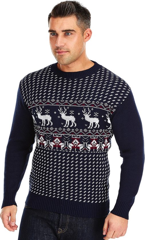 Foute Kersttrui Heren - Christmas Sweater "Klassiek & Stoer" - Kerst trui Mannen Maat XXL
