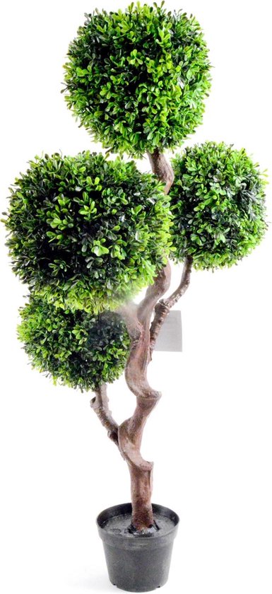 Buxus artificiel grand arbre Topiay UV 90cm - Feuilles SUPER REALISTIQUES -  Plante... | bol.com
