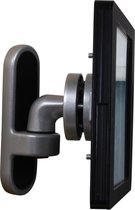 Flexibele iPad wandhouder 160 mm Fino voor iPad 9.7 – zwart – camera en home button bedekt