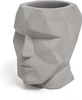 Balvi Pennenbakje The Head 12 X 11,5 Cm Cement Grijs