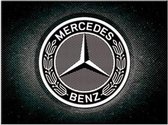 Magneet Mercedes-Benz - Logo Zwart