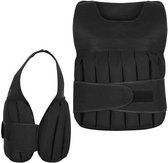 Duo Bakkersport 15 KG Gewichtsvest  - Geschikt voor Dip Bars / Pull-Ups - Trainingsvest Weighted Vest - Zwart