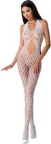 PASSION WOMAN BODYSTOCKINGS | Passion Woman Bs065 Bodystocking White One Size