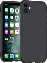 Apple Iphone 11 siliconen backcover hoesje - Zwart * LET OP JUISTE MODEL *