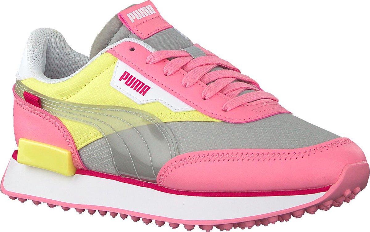 Puma Meisjes Lage sneakers Future Rider Fun On Jr - Roze - Maat 38 | bol.com