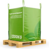 Kalk Korrel meststof verrijkt met magnesium (Bigbag  1200Kg - Voor 24000m2) voor dieper bladgroen (+PH) Speciaal voor gazon, Perken, Moestuin en openbaar groen - Organifer