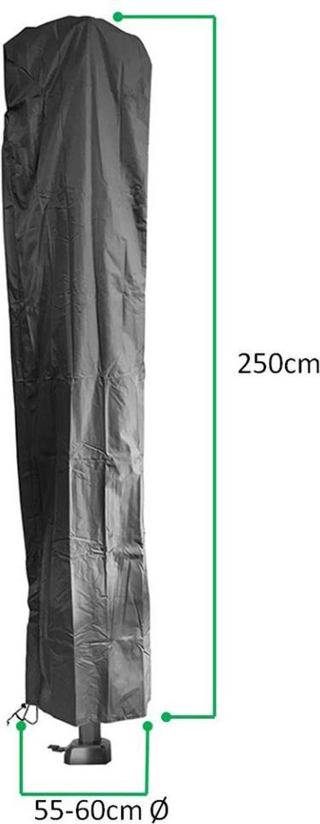AeroCover hoes zweefparasol | 250x55/60cm | De Vries XL Tuinmeubelen