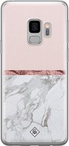 Samsung S9 hoesje siliconen - Rose all day | Samsung Galaxy S9 case | Roze | TPU backcover transparant