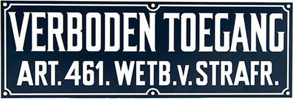 Bol.com Bord Verboden Toegang - 11x33cm - PVC aanbieding