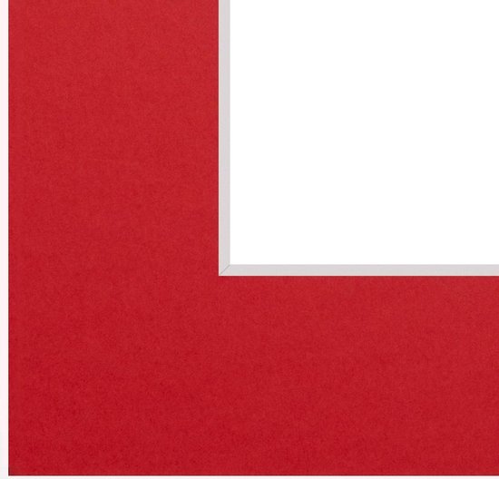 Passe Partout Rood - 40 x 60 cm - Uitsnede: 29 x 44 cm - Per 5 Stuks