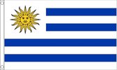 Vlag Uruguay 90x150