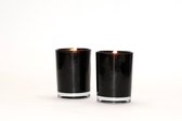 Horizon Geurkaars in Shot beker - 2 Stuks Black Premium