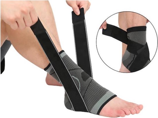 Enkelbrace - Enkel Bandage - Voet brace - Enkel Brace - Enkelsteun - Enkelondersteuning - Neopreen - Comfort fit - Zwart - Universeel - Maat M