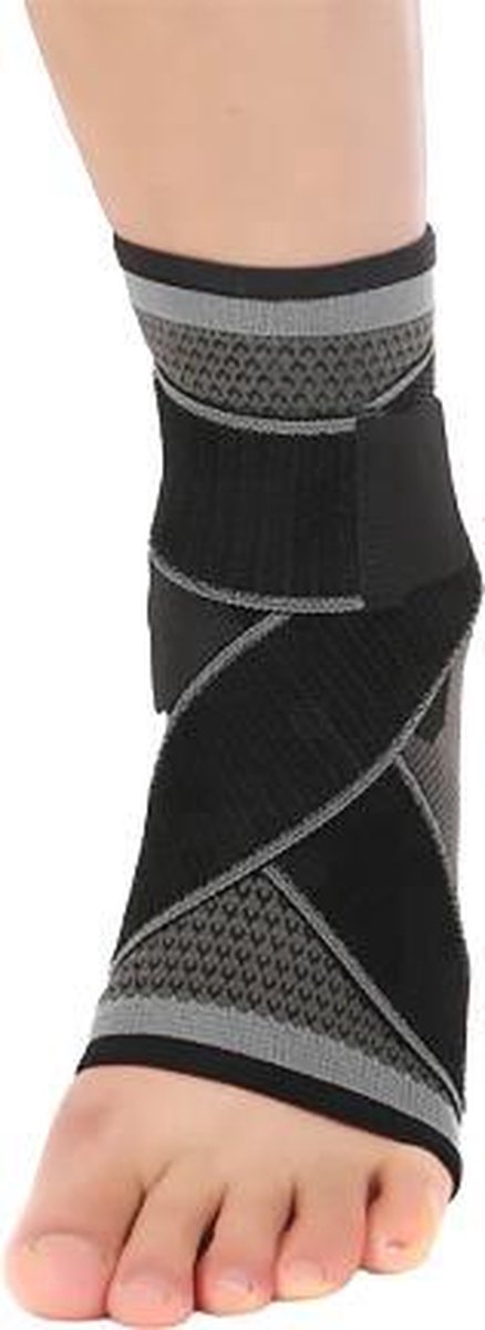 Enkelbrace - Enkel Bandage - Voet brace - Enkel Brace - Enkelsteun - Enkelondersteuning - Neopreen - Comfort fit - Zwart - Universeel - Valt groot — afbeelding 6