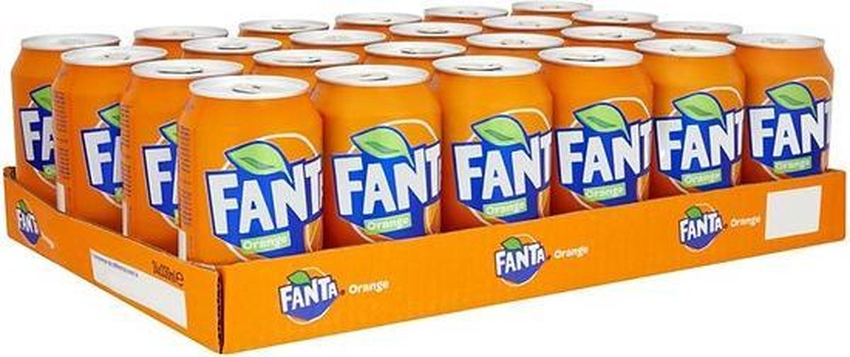 Fanta Orange Sinas Blikjes Tray - 24 x 33cl - Fanta