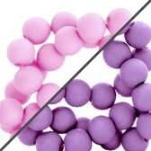 Acryl kralen - 2 kleuren - 4 & 6mm - 150 stuks - purple