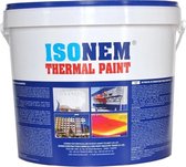 ISONEM® Thermal Paint -Speciale Thermische Verf - Muur & Plafond Verf - Warmte-geluid en waterisolatie met speciale vacuümmicrosferen - 10 ltr GEBROKEN WIT