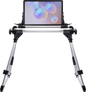 Shop4 - Samsung Galaxy Tab S6 Bed Houder Tablet houder verstelbaar Zilver