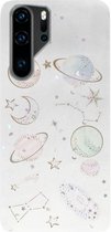 ADEL Siliconen Back Cover Softcase Hoesje Geschikt voor Huawei P30 Pro - Heelal Bling Bling