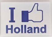 Koelkast magneet I like Holland, opgestoken facebook duim