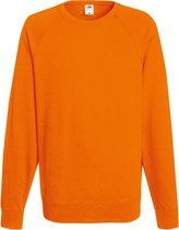 Sweatshirt léger raglan Fruit Of The Loom hommes (240 GSM) (Oranje)