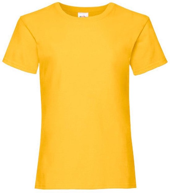 Fruit Of The Loom Filles T-shirt à manches courtes pour Kinder (2 pièces) (jaune tournesol)