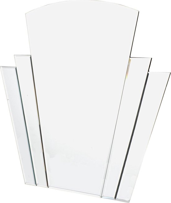Olivia Art Deco Wandspiegel | Wall Mirror - Silver Miroir