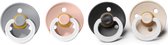 BIBS fopspenen T1 | glow in the dark cloud, blush, black en vanilla | maat 1 | 0-6 maanden | speen | spenen