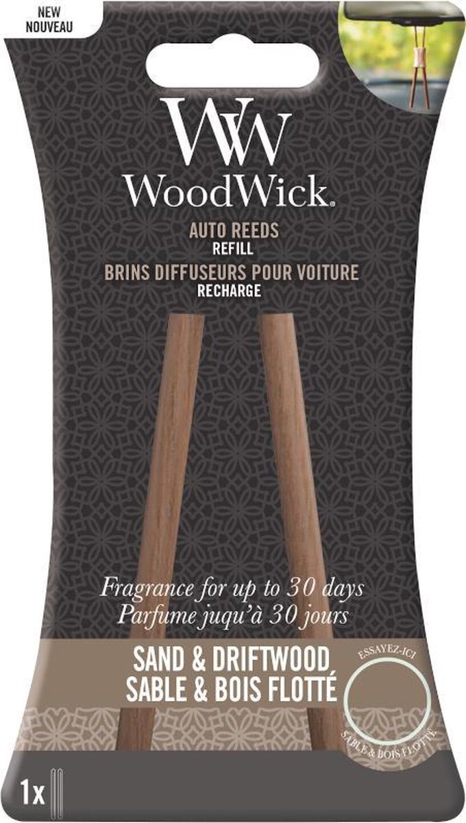 Goedkoopste Woodwick Auto Reed Refill Sand & Driftwood