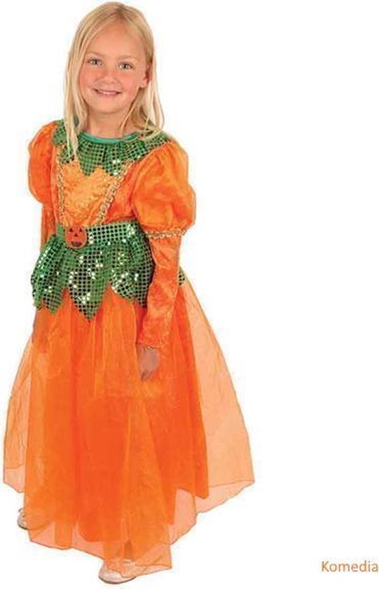 Halloweenkleed pompoen voor kinderen