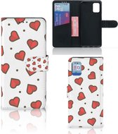 Beschermhoes Geschikt voor Samsung Galaxy A31 Telefoonhoesje Cadeau voor Vriendin Hearts