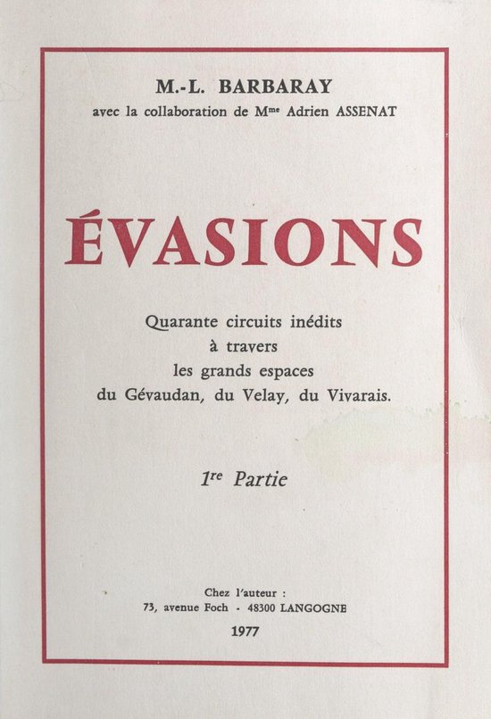Évasions - cover