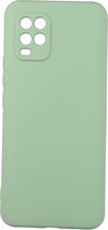 Shop4 - Xiaomi Mi 10 Lite 5G Hoesje - Zachte Back Case Mat Mint Groen