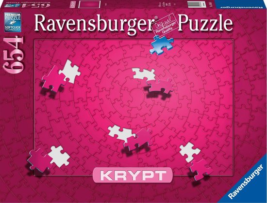 lucht opwinding ruimte Ravensburger Krypt puzzel Roze - Legpuzzel - 654 stukjes | bol.com