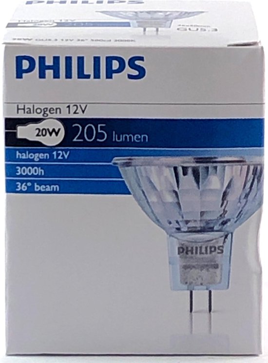 Philips Halogeen Spot Accentline 20W GU5.3 12V 36Gr. | bol.com