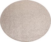 10x Ronde placemats/onderleggers goud met glitters 33 cm - Tafeldecoratie