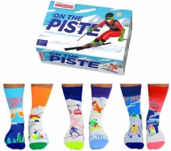 On The Piste Sokken - Mismatched sokken (6 verschillende) apres ski sokken-  Multipack... | bol.