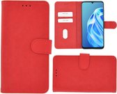 Oppo A91 Hoesje - Oppo A91 Bookcase Wallet Rood Cover
