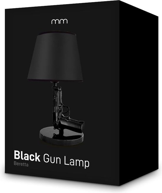 Zwarte Gun Lamp Beretta Pistool Tafellamp