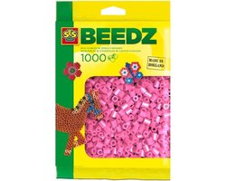 foto van SES Beedz - Strijkkralen - Roze - 1000 stuks - PVC vrij - strijkparels