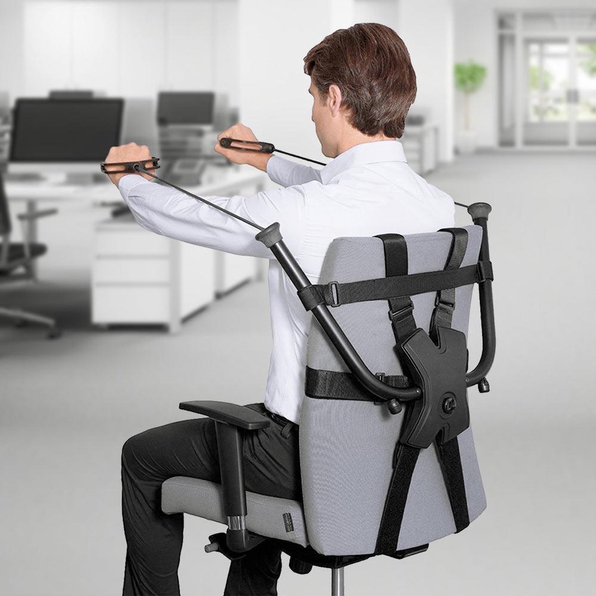 MikaMax Stoel fitness apparaat – Weerstandsband - Office Chair Gym -  Weerstand 2-9 KG... | bol
