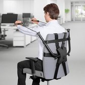 Équipement de fitness chaise - Chaise de Office Gym - résistance 2-9kg - Peut être attaché à n'importe quelle chaise - Réglable - biceps, triceps, muscles de la poitrine et du dos.