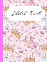 Pink Princess Sketch book: Cute Gift For Girly Girls Who Love To Draw