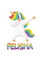 felisha: felisha 6x9 Journal Notebook Dabbing Unicorn Rainbow