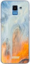 Samsung Galaxy J6 (2018) Hoesje Transparant TPU Case - Fire Against Water #ffffff
